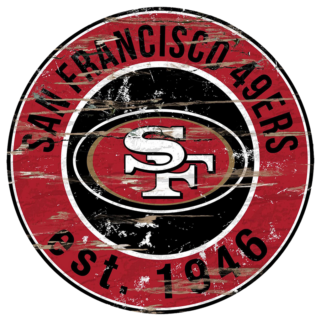 #W116 SAN FRANCISCO 49ERS MDF WOOD NFL TEAM SIGN CUSTOM VINTAGE CRAFT  WESTERN HOME DECOR OFFICIAL LICENSED PRODUCT