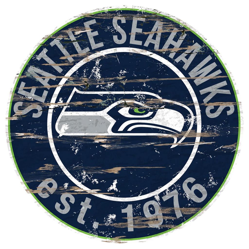 #W115 SEATTLE SEAHAWKS MDF WOOD NFL TEAM SIGN CUSTOM VINTAGE CRAFT WESTERN HOME DECOR OFFICIAL LICENSED