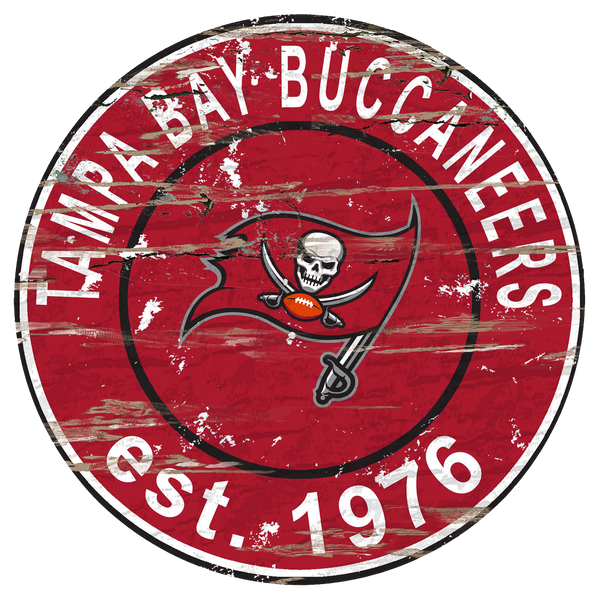 #W117 TAMPA BAY BUCCANEERS MDF WOOD NFL TEAM SIGN CUSTOM VINTAGE CRAFT WESTERN HOME DECOR OFFICIAL LICENSED PRODUCT