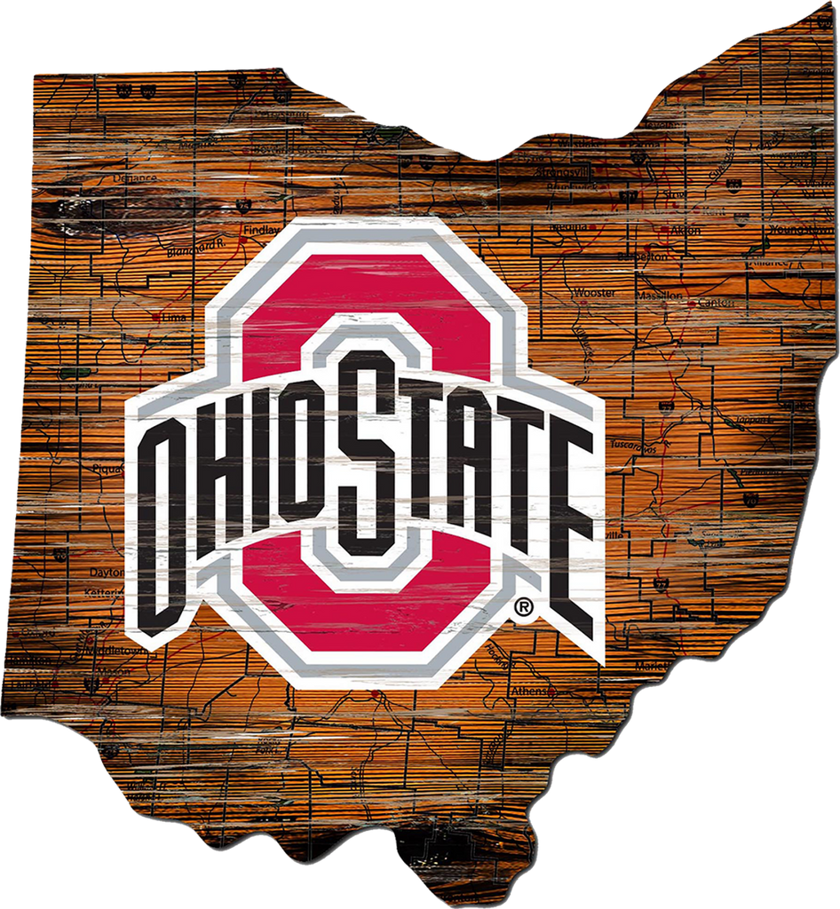 #WST200 OHIO STATE TIN SIGN CUSTOM METAL VINTAGE TEAM CRAFT ART WESTERN HOME DECOR HANDMADE