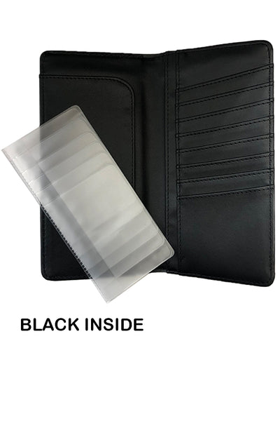 ITEM#SS_W089-32 STATE OF TEXAS MAP STAR BLACK CHECK BOOK LEATHER WALLET WESTERN FASHION NEW -- FREE SHIPPING