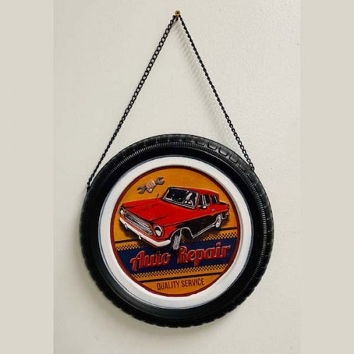 AUTO REPAIR METAL TIRE DECOR TIN SIGN METAL ART WESTERN HOME DECOR CRAFT