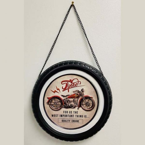 QUALITY ENGINE METAL TIRE DECOR TIN SIGN METAL ART WESTERN HOME DECOR CRAFT