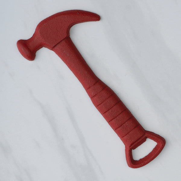 #IH_691007 RED IRON CLAW HAMMER BOTTLE OPENER METAL WESTERN HOME DECOR HANDMADE NEW