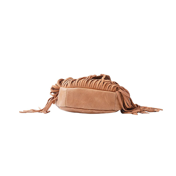 ITEM#MW_AT-003 TEXAS A&M AGGIES REAL GENUINE LEATHER FRINGE CROSSBODY HANDBAG WESTERN FASHION ART NEW