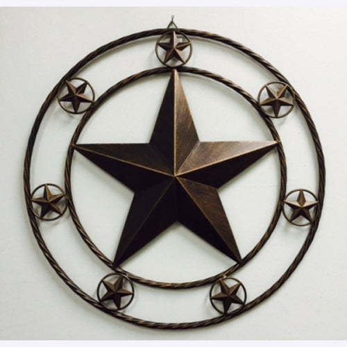 #SI_A16001 MULTI STARS BARN METAL 16",24",32",36" WESTERN HOME DECOR HANDMADE NEW