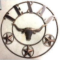 #SI_A17005 TEXAS LONGHORNS 21" METAL SIGN WESTERN HOME DECOR HANDMADE NEW