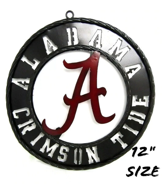 12" ALABAMA CUSTOM METAL VINTAGE CRAFT SIGN WALL ART TEAM SIGN HANDMADE