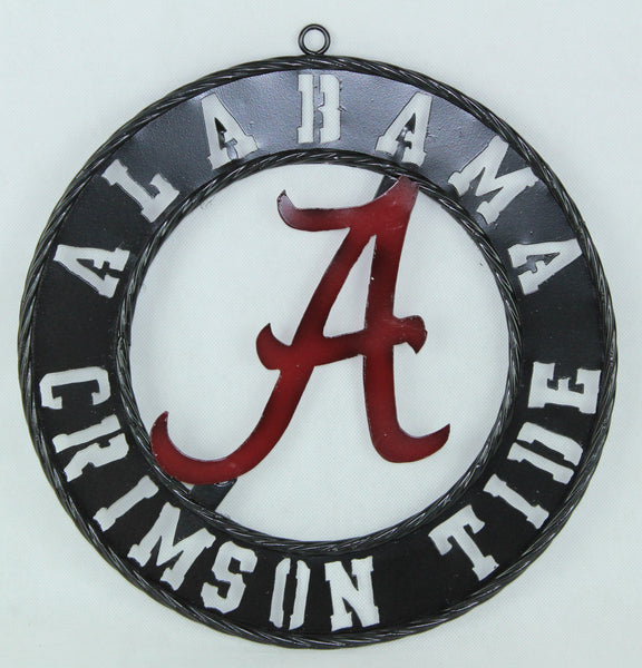 12" ALABAMA CUSTOM METAL VINTAGE CRAFT SIGN WALL ART TEAM SIGN HANDMADE