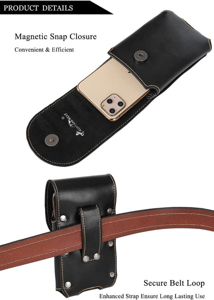 #MW_RLP-013  7" USA FLAG LEATHER POUCH EXTRA LARGE  BELT LOOP HOLSTER CELL PHONE CASE UNIVERSAL OVERSIZE--FREE SHIPPING