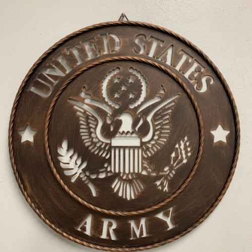 #SI_A18115 ARMY UNITED STATES MILITARY 18" METAL SIGN WESTERN HOME DECOR HANDMADE