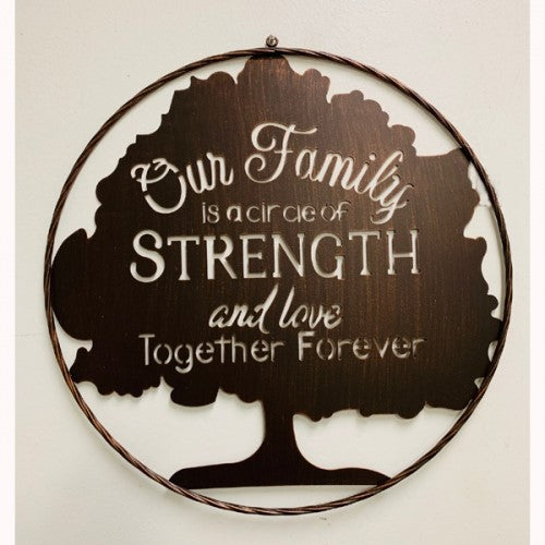 #SI_B8955 TOGETHER FOREVER 21" METAL SIGN WESTERN HOME DECOR HANDMADE NEW