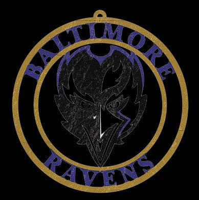 #WC103 BALTIMORE RAVENS MDF WOOD NFL TEAM SIGN CUSTOM VINTAGE CRAFT WESTERN HOME DECOR OFFICIAL LICENSED PRODUCT