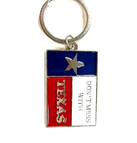 #SI_CK008 DON'T MESS WITH TEXAS KEYCHAIN METAL WESTERN FASHION STYLE ART NEW