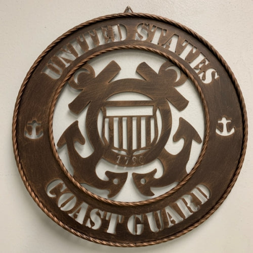 #SI_A18117 COASTGUARD UNITED STATES 18" METAL SIGN WESTERN HOME DECOR HANDMADE NEW