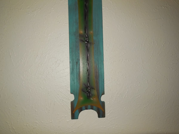 P&G HORSESHOE STAR WOOD CROSS WESTERN HOME DECOR NEW ART--FREE SHIPPING