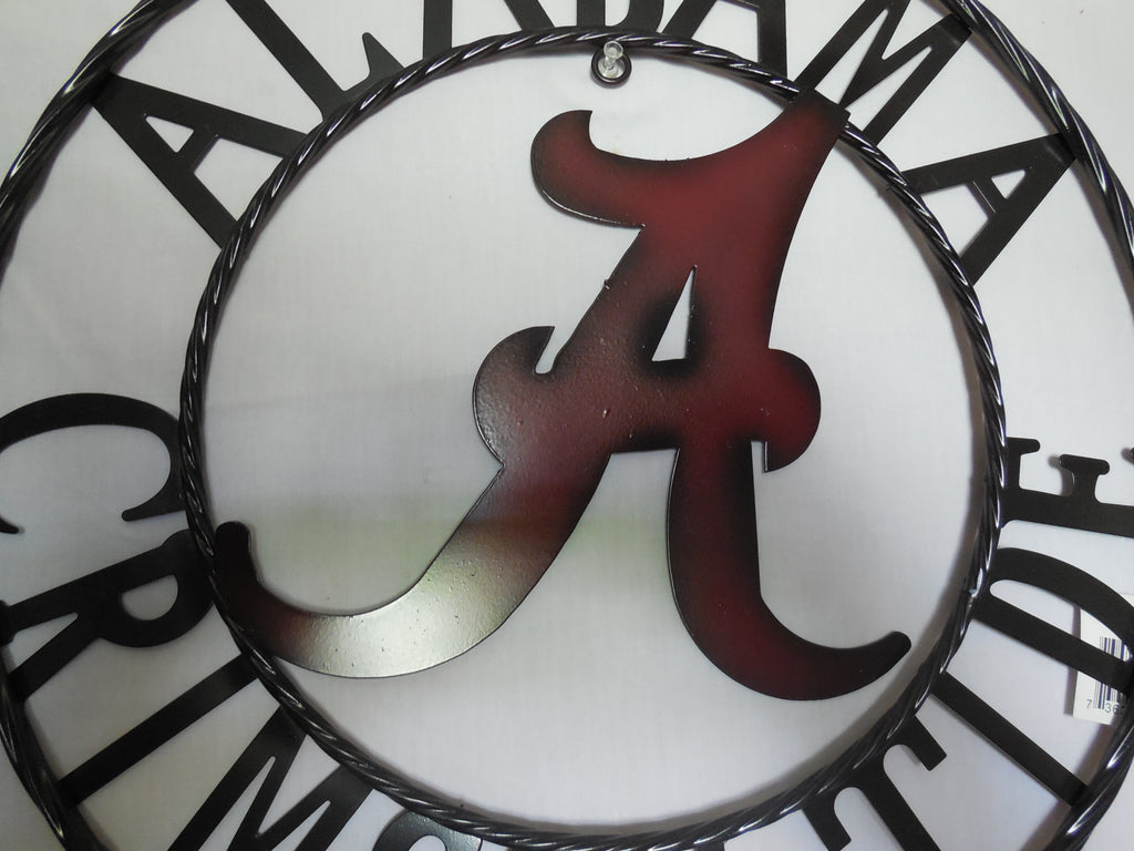 Al - Alabama Crimson Tide Logo 3d Metal Art - 18 Diameter - Alumni Hall
