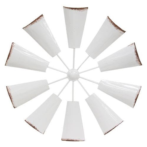 10.25" SHABBY CHIC METAL HANGING WINDMILL FARMHOUSE METAL WALL ART WESTERN HOME DECOR #EH12176