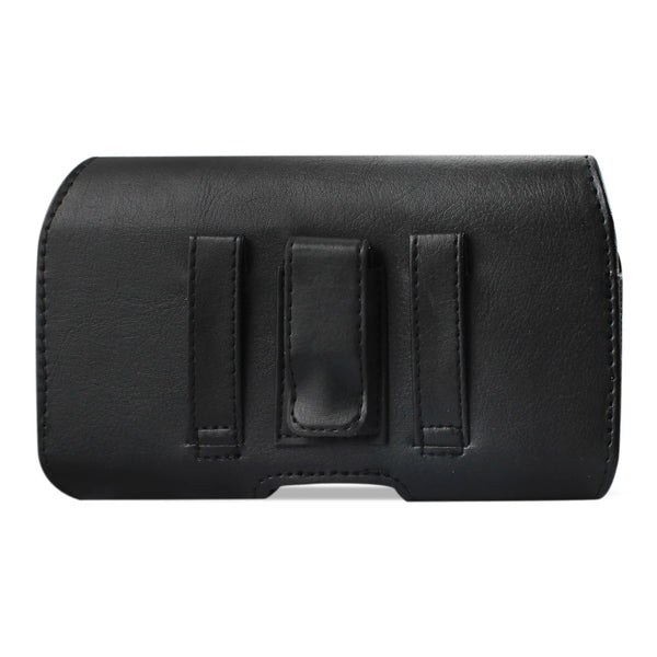 HP115B 7" REIKO XL MEGA EXTRA LARGE LEATHER POUCH BELT LOOP HOLSTER CELL PHONE CASE UNIVERSAL OVERSIZE