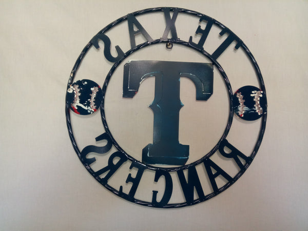 12", 18", 24", 32" TEXAS RANGERS BARN CUSTOM METAL VINTAGE CRAFT SIGN TEAM HANDMADE