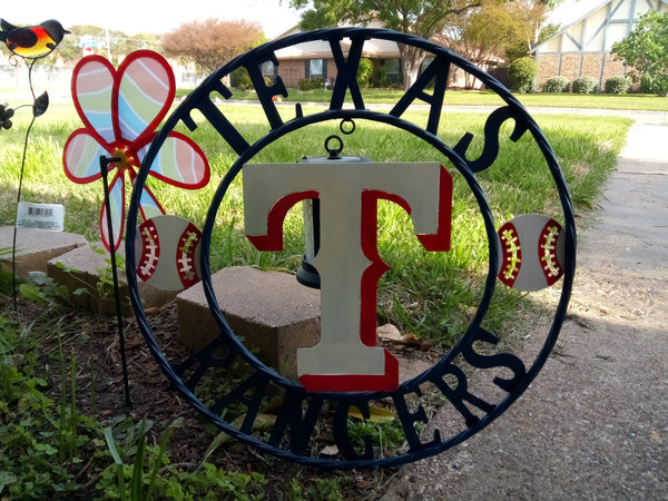 12", 18", 24", 32" TEXAS RANGERS BARN CUSTOM METAL VINTAGE CRAFT SIGN TEAM HANDMADE