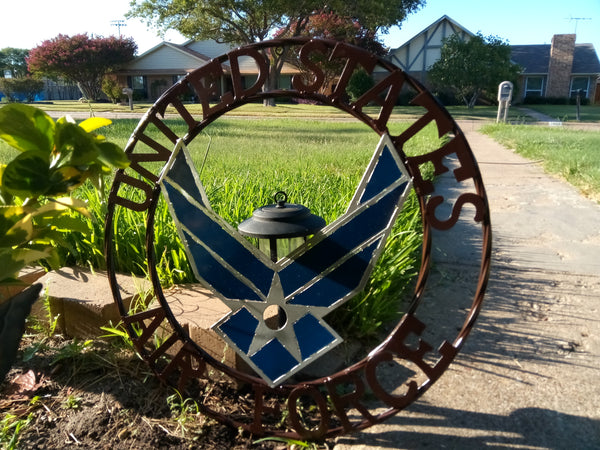 24" US AIRFORCE MILITARY METAL WALL ART WESTERN HOME DECOR VINTAGE RUSTIC WALL DECOR NEW
