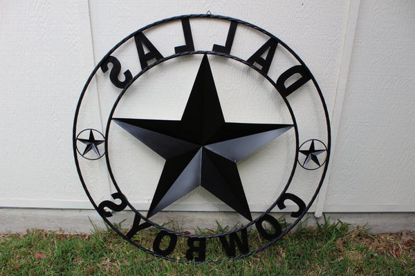 50" DALLAS COWBOYS DECOR METAL LONE STAR ART WESTERN HOME WALL DECOR RUSTIC VINTAGE BLUE & WHITE STAR LARGE TEXAS GIANT SIZE STAR NEW