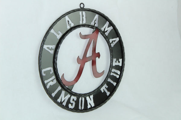 12" ALABAMA CUSTOM METAL VINTAGE CRAFT SIGN WALL ART TEAM SIGN HANDMADE