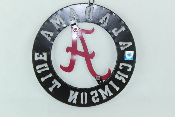 12" ALABAMA CUSTOM METAL VINTAGE CRAFT SIGN WALL ART TEAM SIGN HANDMADE