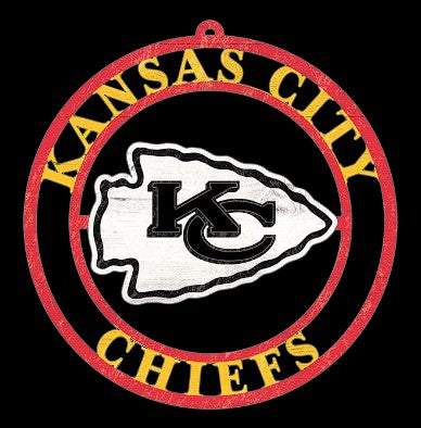 #WC108 KANSAS CITY CHIEFS MDF WOOD NFL TEAM SIGN CUSTOM VINTAGE CRAFT WESTERN HOME DECOR OFFICIAL LICENSED PRODUCT