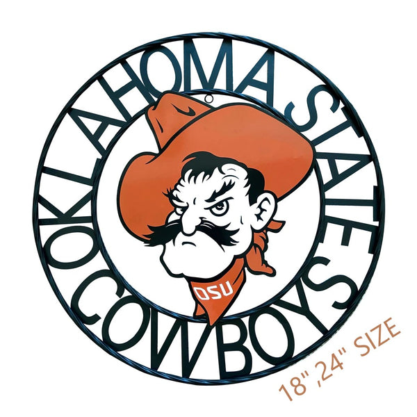 18",24",32" OSU OKLAHOMA STATE COWBOYS CUSTOM METAL VINTAGE CRAFT TEAM SIGN OFFICIAL LICENSED PRODUCT