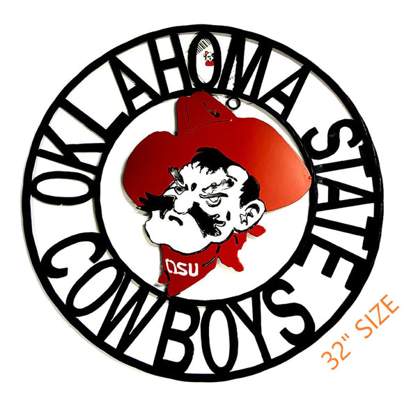 18",24",32" OSU OKLAHOMA STATE COWBOYS CUSTOM METAL VINTAGE CRAFT TEAM SIGN OFFICIAL LICENSED PRODUCT