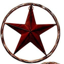 #RT5228 8" RED GREY TURQ METAL BARN LONE STAR WESTERN HOME DECOR HANDMADE BRAND NEW