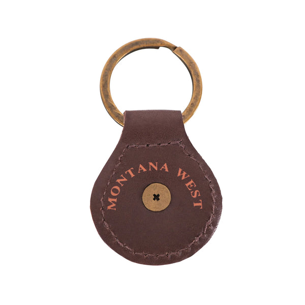 ITEM#MW_RWS-279 ENGRAVED BERRY CONCHO KEY FOB KEYCHAIN REAL GENUINE LEATHER WESTERN FASHION ART NEW --FREE SHIPPING