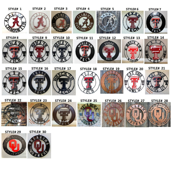 12" CUSTOM METAL VINTAGE CRAFT TEAM SIGN WESTERN HOME DECOR HANDMADE CRAFT