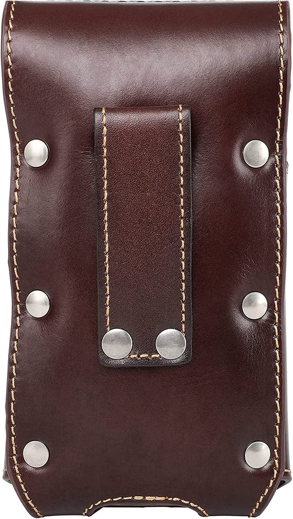 LG703907 7 LONGHORN LEATHER POUCH EXTRA LARGE BELT LOOP HOLSTER