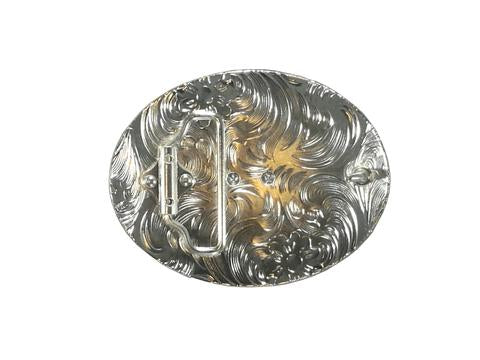 DOUBLE HORSE RUNNING OVAL BELT BUCKLE WESTERN BUCKLE FASHION ART NEW #EH12286