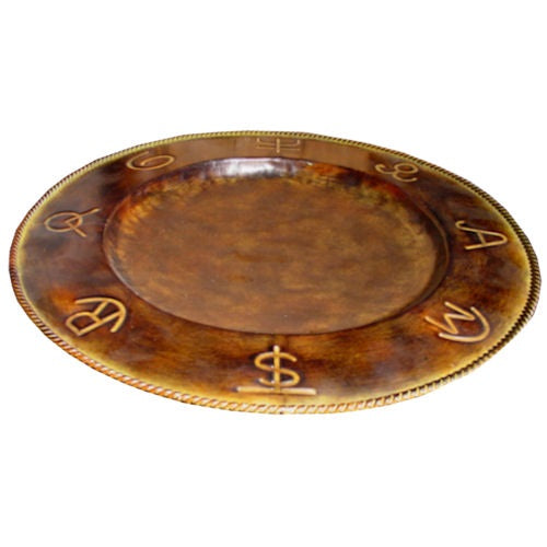 #RA_TX8507 12" BRANDING CHARGER WESTERN HOME DECOR NEW