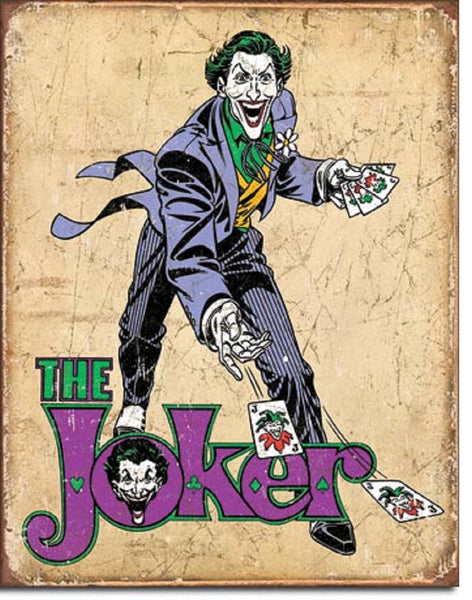 #2090 THE JOKER TIN METAL SIGN CUSTOM METAL ART WESTERN HOME DECOR NEW