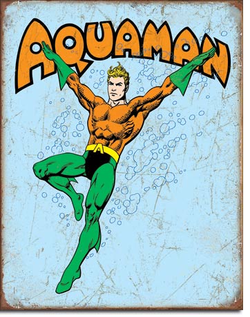 #2254 AQUAMAN RETRO TIN SIGN CUSTOM METAL ART WESTERN HOME DECOR NEW