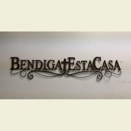 #SI_BC2122 BENDINGA 38" LONG METAL SIGN WESTERN HOME DECOR HANDMADE NEW