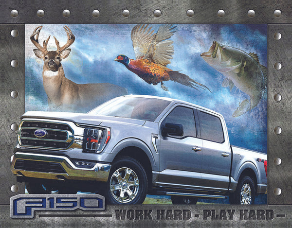 ITEM#2472 FORD F150 TRUCK AUTOMOTIVE GARAGE TIN SIGN METAL ART WESTERN HOME DECOR WALL SIGN ART