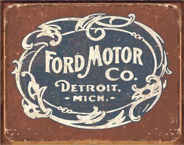 ITEM#1707 FORD HISTORIC LOGO AUTOMOTIVE TIN SIGN METAL ART WESTERN HOME DECOR WALL SIGN ART