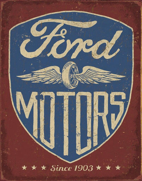 ITEM#2205 FORD MOTORS SINCE 1903 AUTOMOTIVE TIN SIGN METAL ART WESTERN HOME DECOR WALL SIGN ART