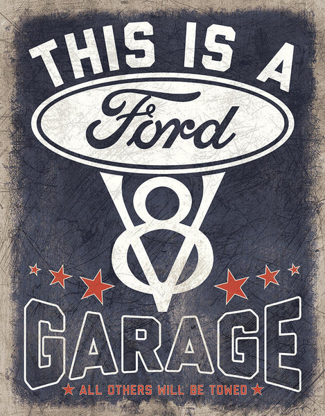 ITEM#2394 FORD GARAGE AUTOMOTIVE TIN SIGN METAL ART WESTERN HOME DECOR WALL SIGN ART