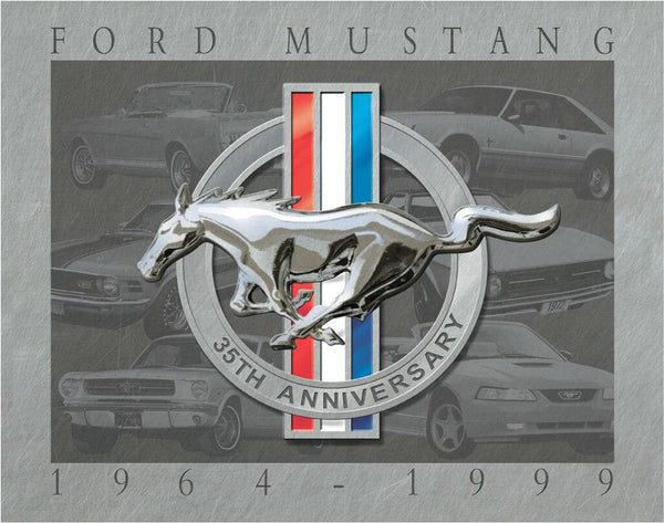 ITEM#902 FORD MUSTANG 35TH ANNIV. AUTOMOTIVE TIN SIGN METAL ART WESTERN HOME DECOR WALL SIGN ART