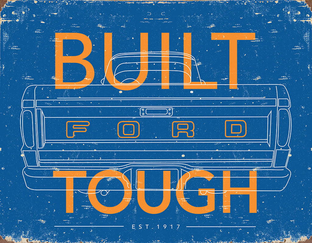 ITEM#2673 FORD TOUGH AUTOMOTIVE TIN SIGN METAL ART WESTERN HOME DECOR WALL SIGN ART