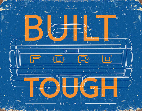 ITEM#2673 FORD TOUGH AUTOMOTIVE TIN SIGN METAL ART WESTERN HOME DECOR WALL SIGN ART