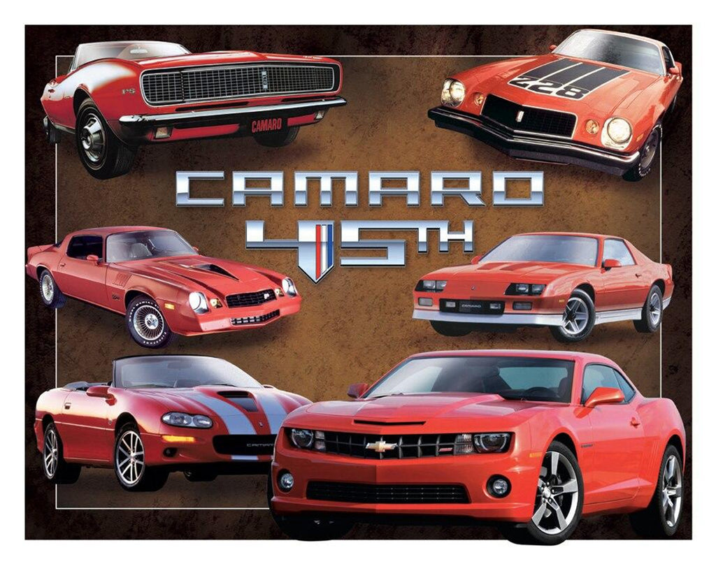 ITEM# 1782 CAMARO 45TH ANNIV. GARAGE AUTOMOTIVE TIN SIGN METAL ART WESTERN HOME DECOR WALL SIGN ART