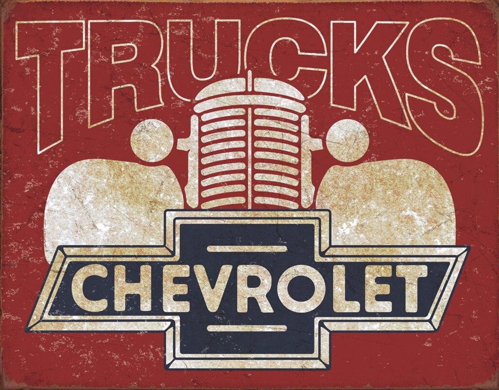 ITEM#2197 CHEVY TRUCKS 40S GARAGE AUTOMOTIVE TIN SIGN METAL ART WESTERN HOME DECOR WALL SIGN ART